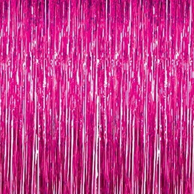 Hot Pink Fringe Curtain – Lushra