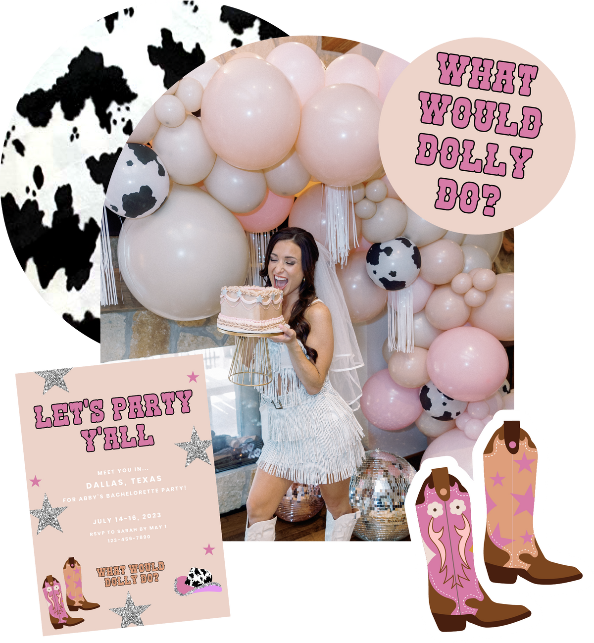 Material Girl Custom Bachelorette Party Decor Package – Lushra
