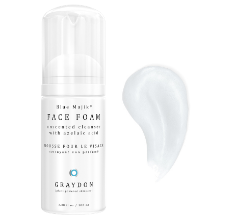 Face Foam with product smear