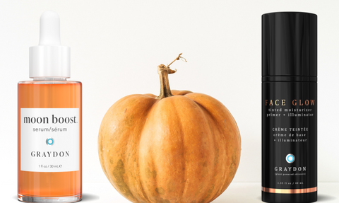 Moon Boost Serum and Face Glow with pumpkin