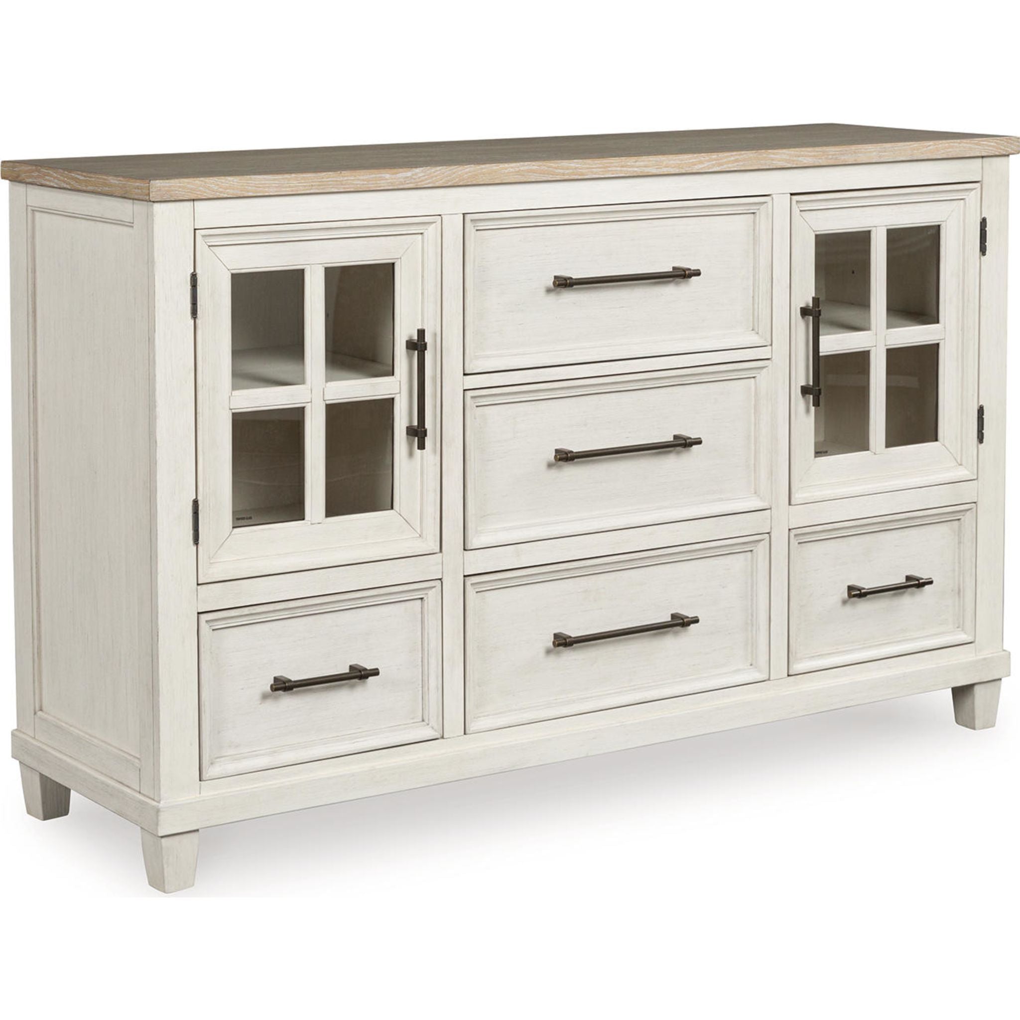 Shaybrock Dresser - Antique White/Brown - the product image