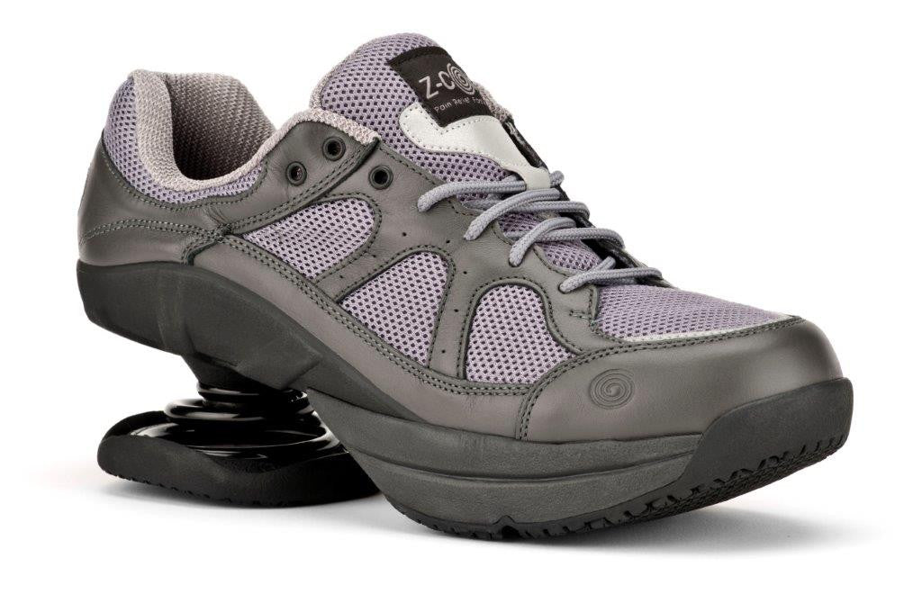 Liberty Grey Slip Resistant Open Spring CoiL Plantar Fasciitis Shoe