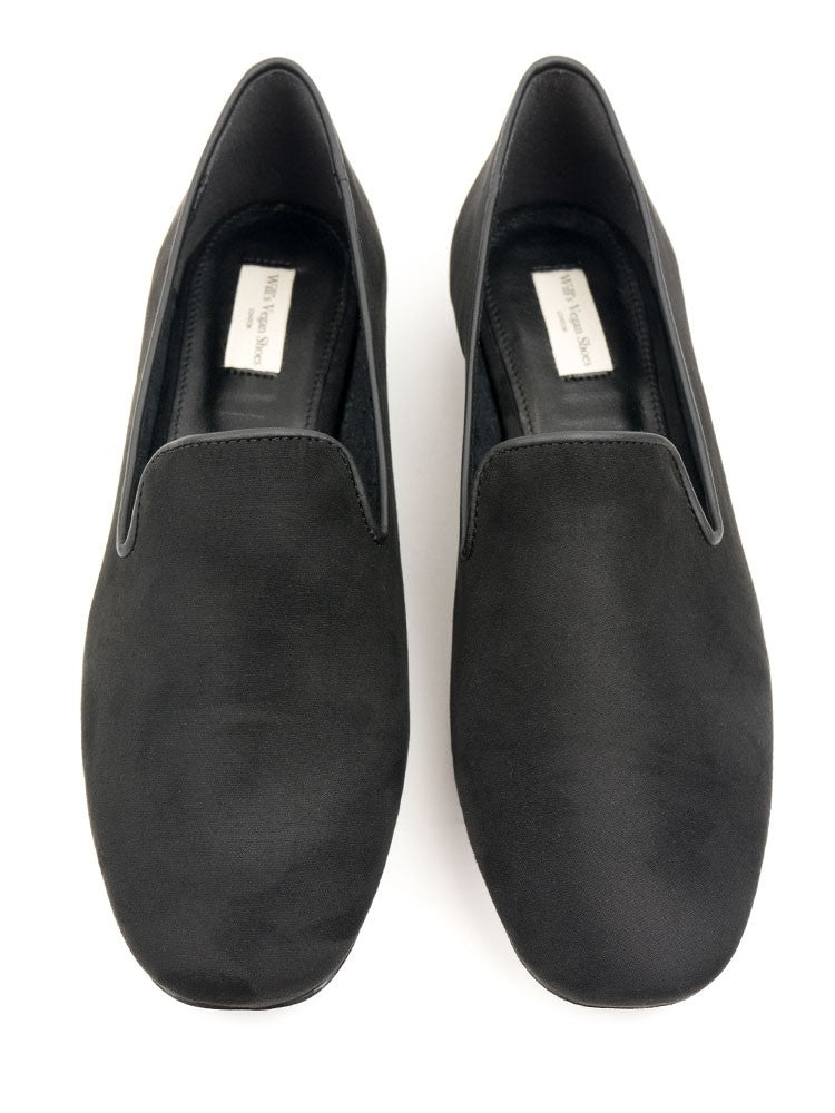 vegan black loafers