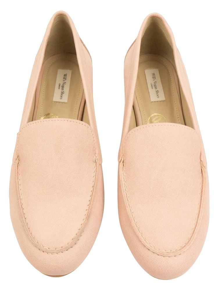 pale pink loafers