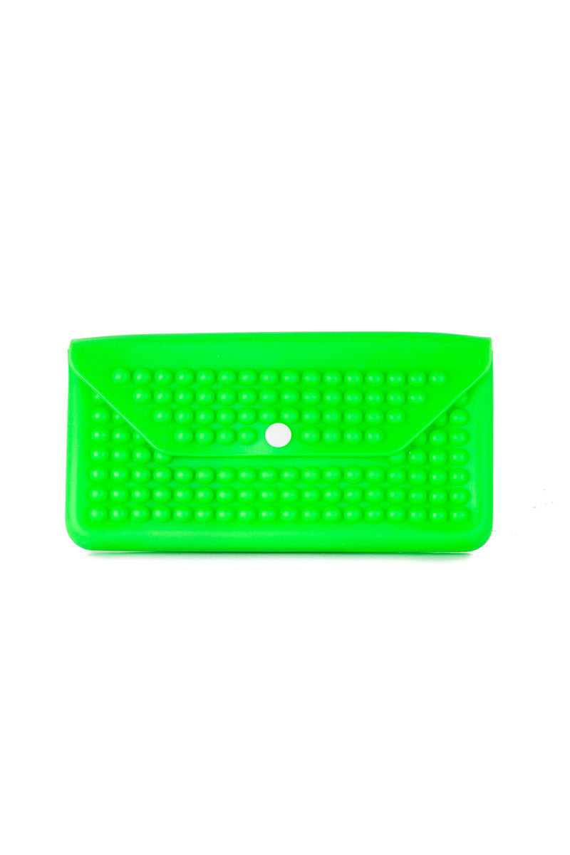 neon green purse