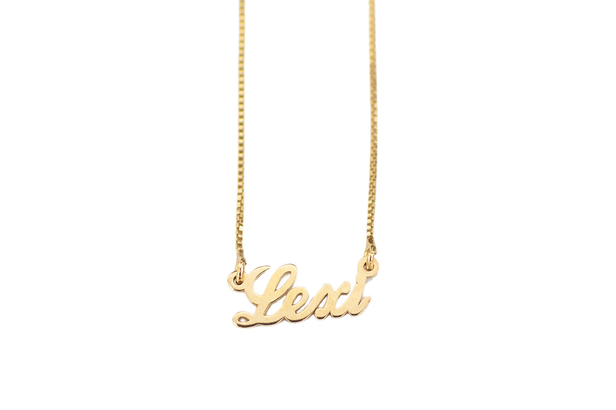 Classic Script Name Necklace - Jays + 