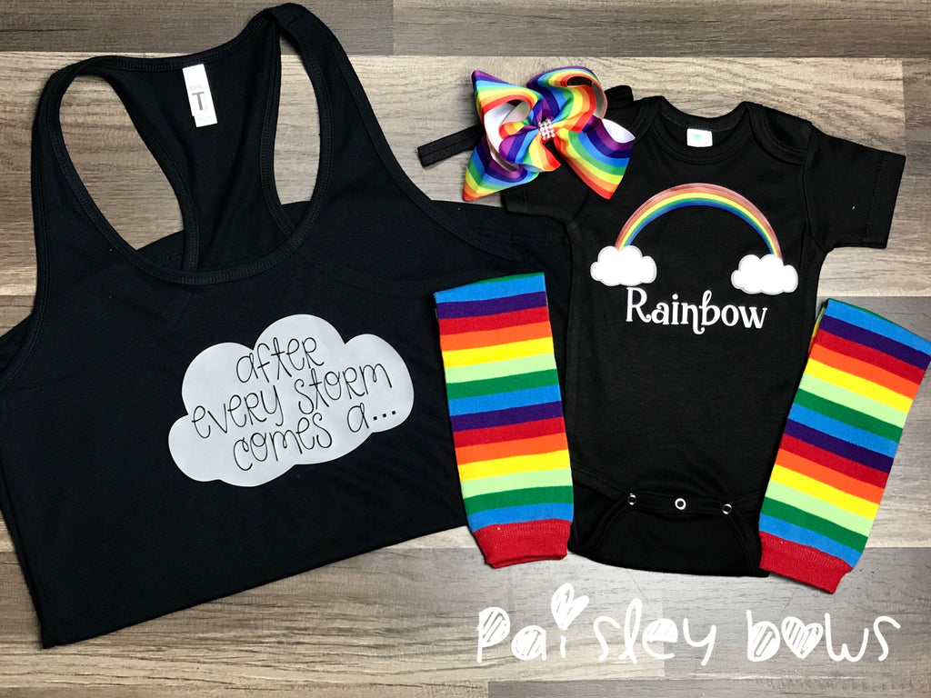 rainbow outfit baby