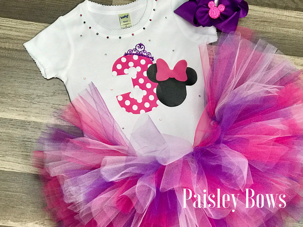 minnie mouse 3rd birthday outfit