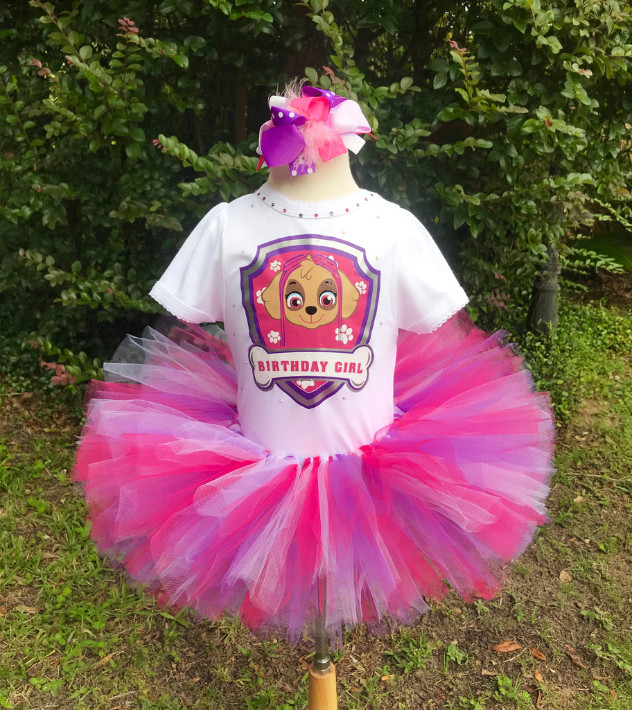 paw patrol tutu dress