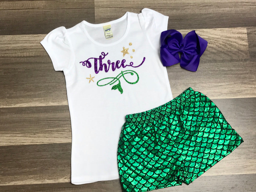 mermaid 4th birthday outfit