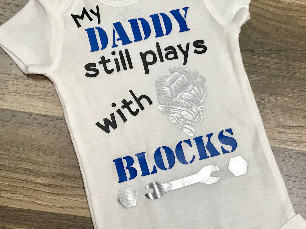 still plays with blocks shirt