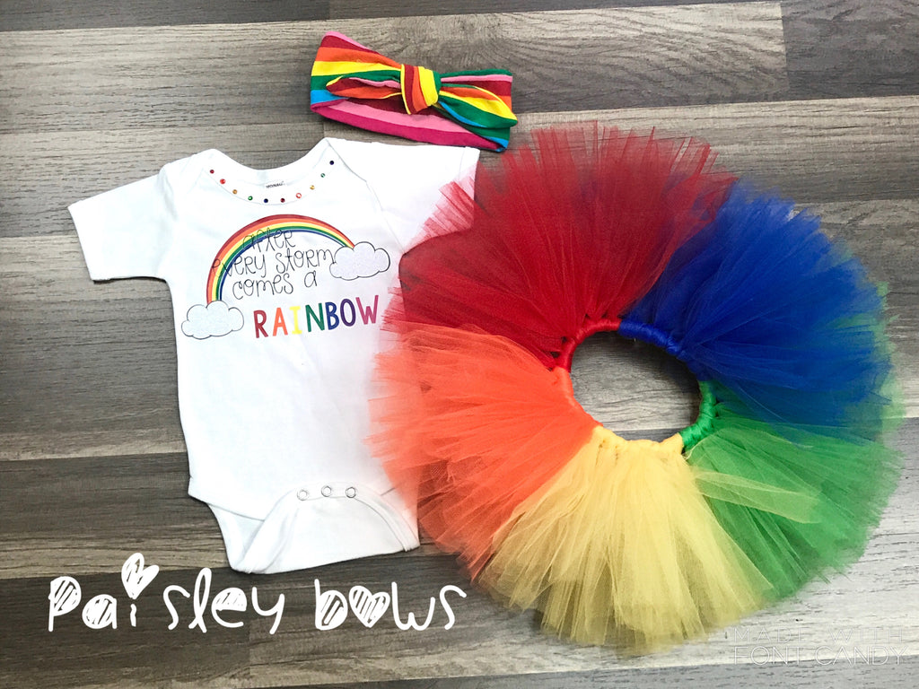 rainbow baby newborn outfit