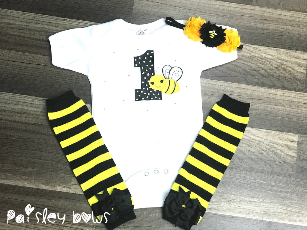 first birthday bee outfit