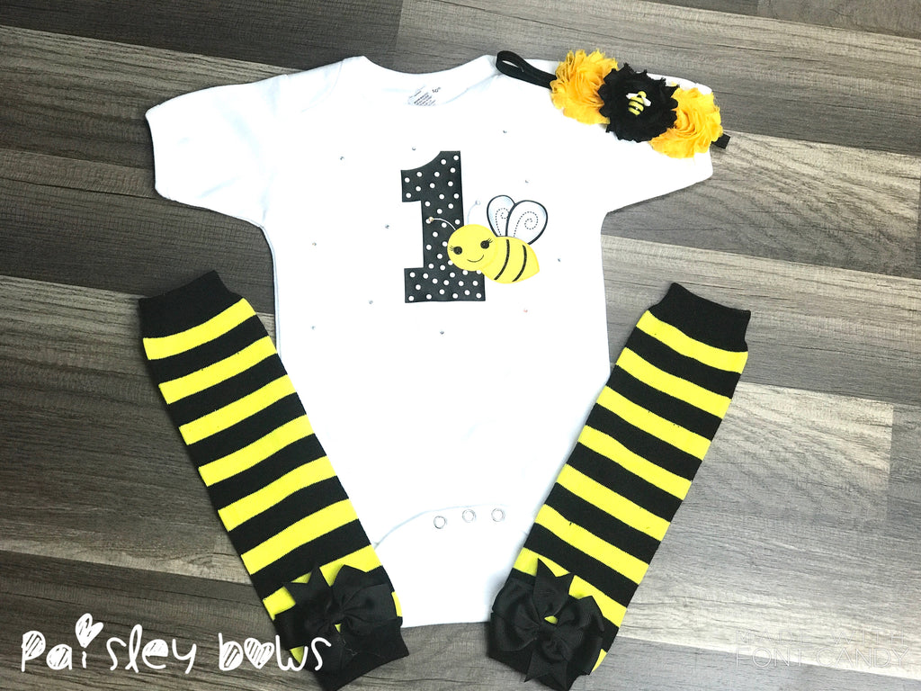 bumble bee 1st birthday outfit