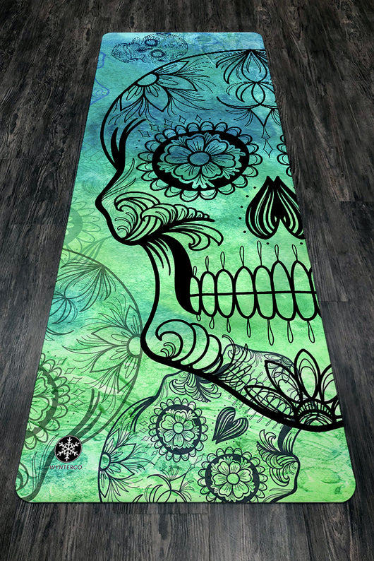 skull yoga mat