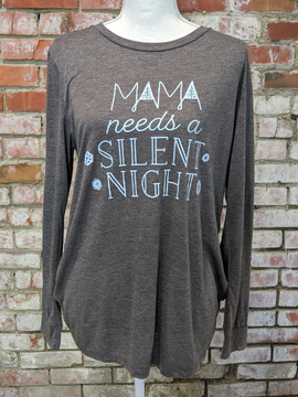 Mama Needs a Silent Night Top