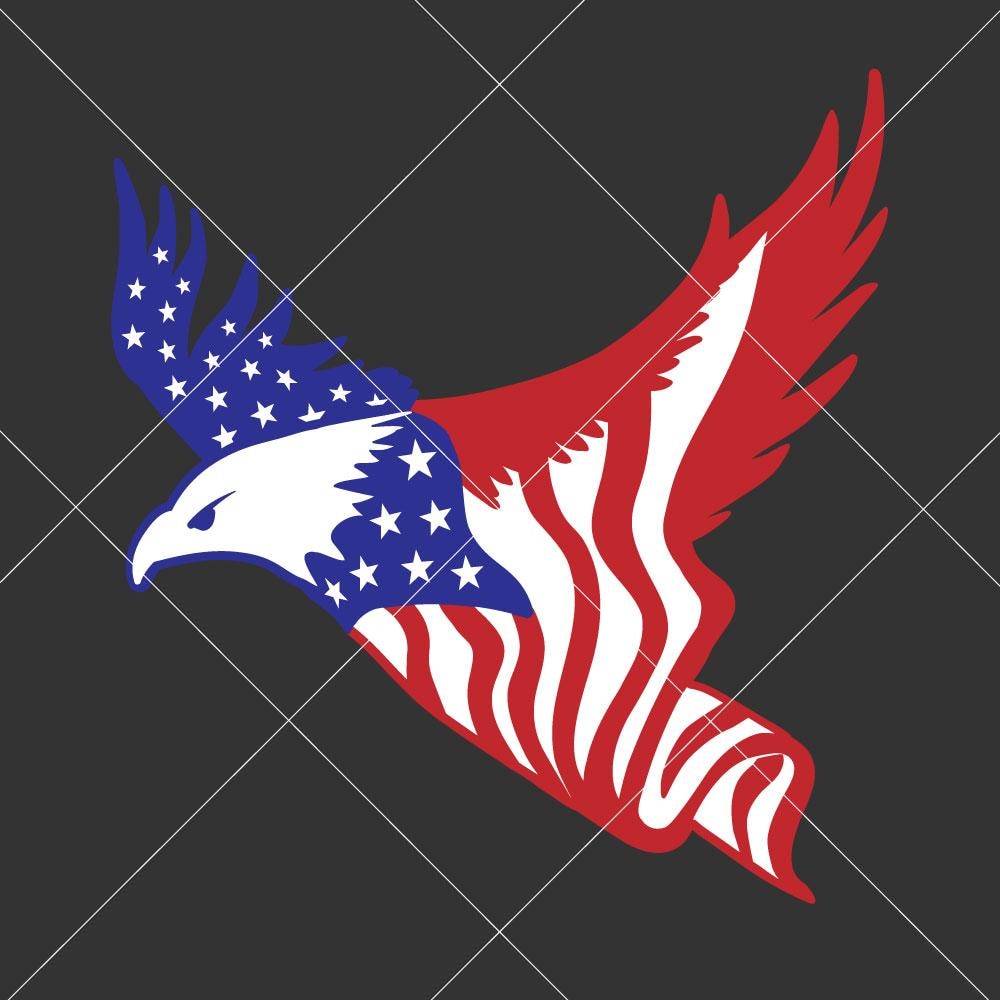 Download American Eagle Flag svg png dxf eps | Chameleon Cuttables LLC