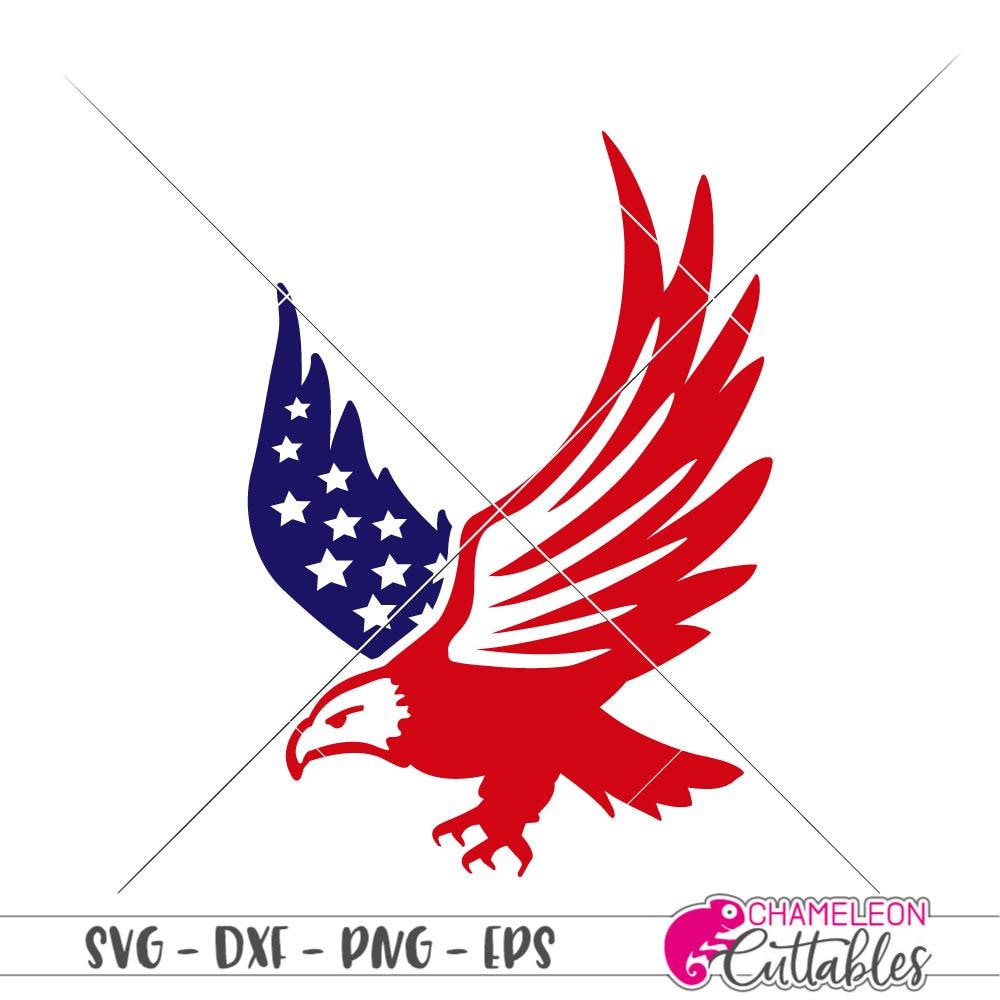 Download American Eagle svg png dxf eps | Chameleon Cuttables LLC