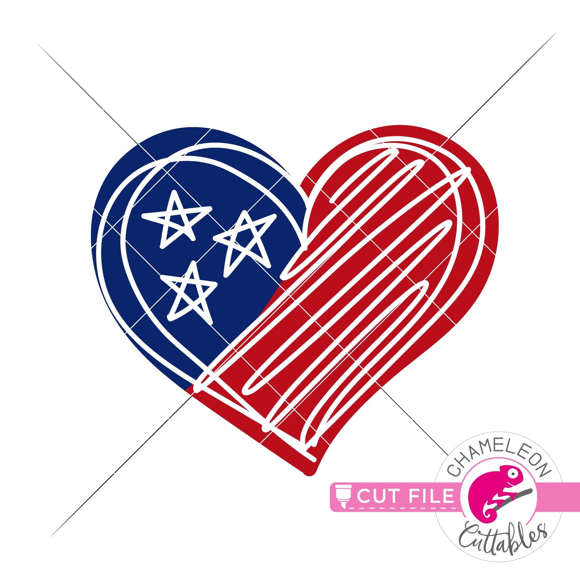 Download American Flag Heart Hand Drawn Sketch 4th Of July Svg Png Dxf Eps Jpeg Chameleon Cuttables Llc Chameleon Cuttables Llc