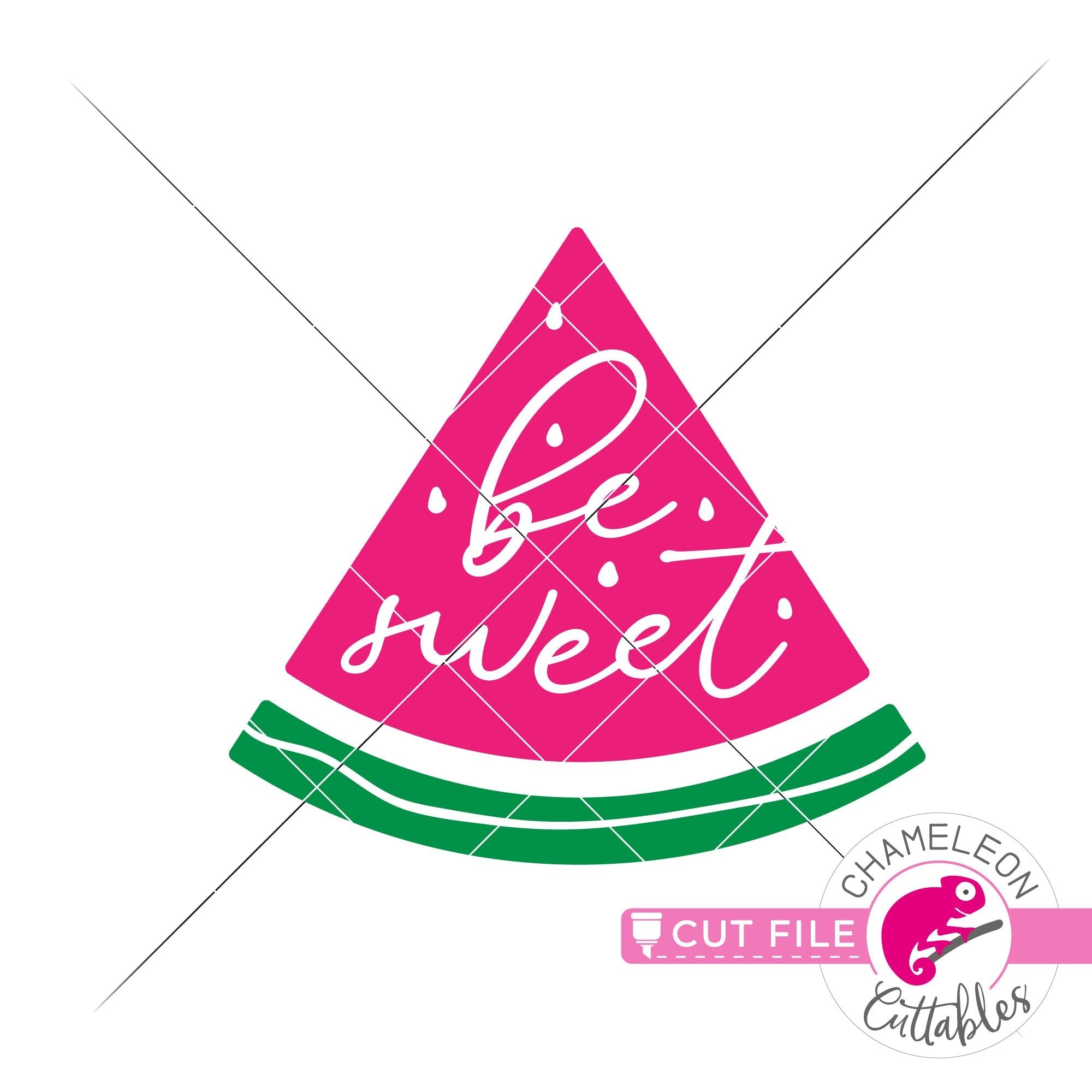 Download Be Sweet Watermelon Clipart Svg Png Dxf Eps Jpeg Chameleon Cuttables Llc Chameleon Cuttables Llc