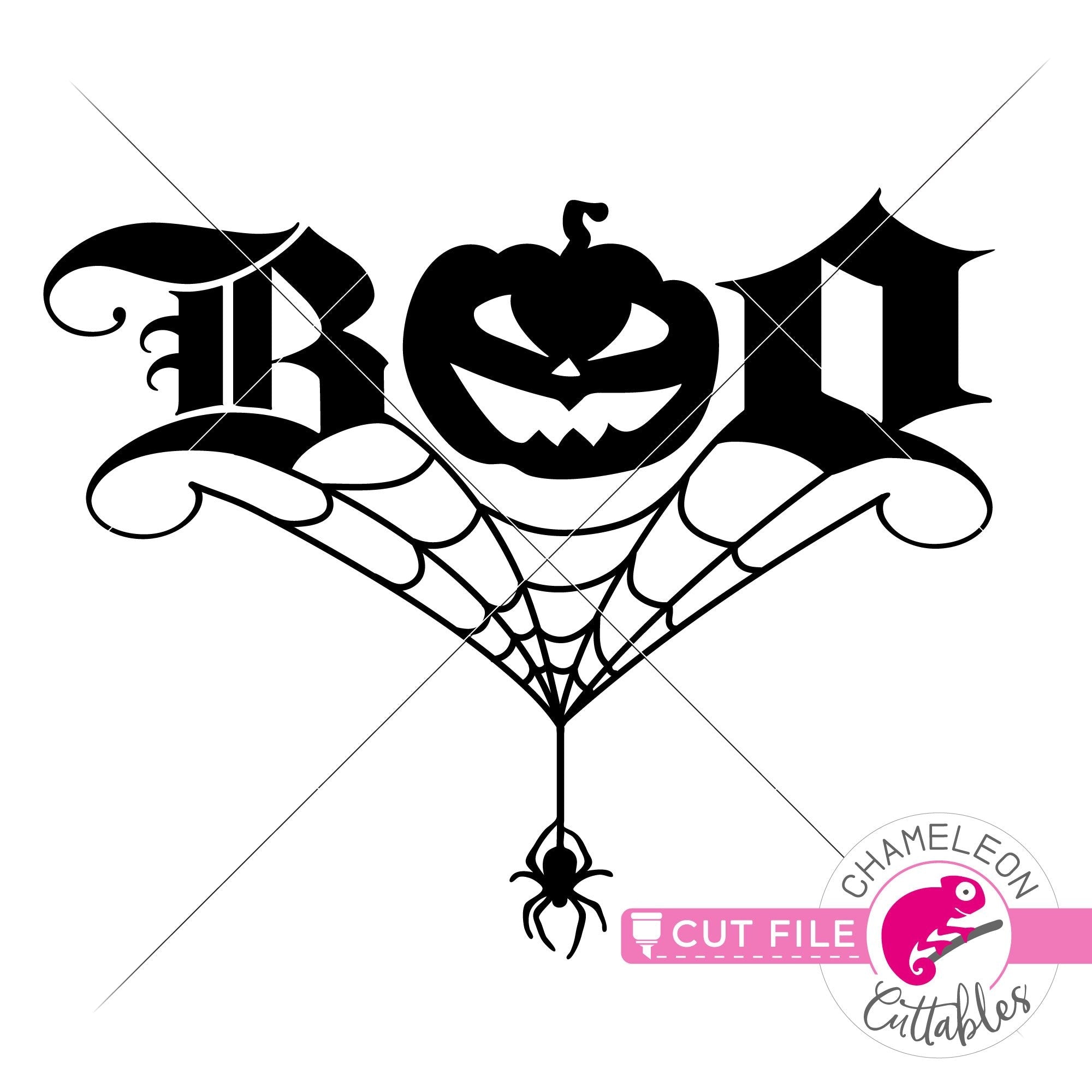 Download Boo Pumpkin Spider Halloween Svg Png Dxf Eps Jpeg Chameleon Cuttables Llc Chameleon Cuttables Llc