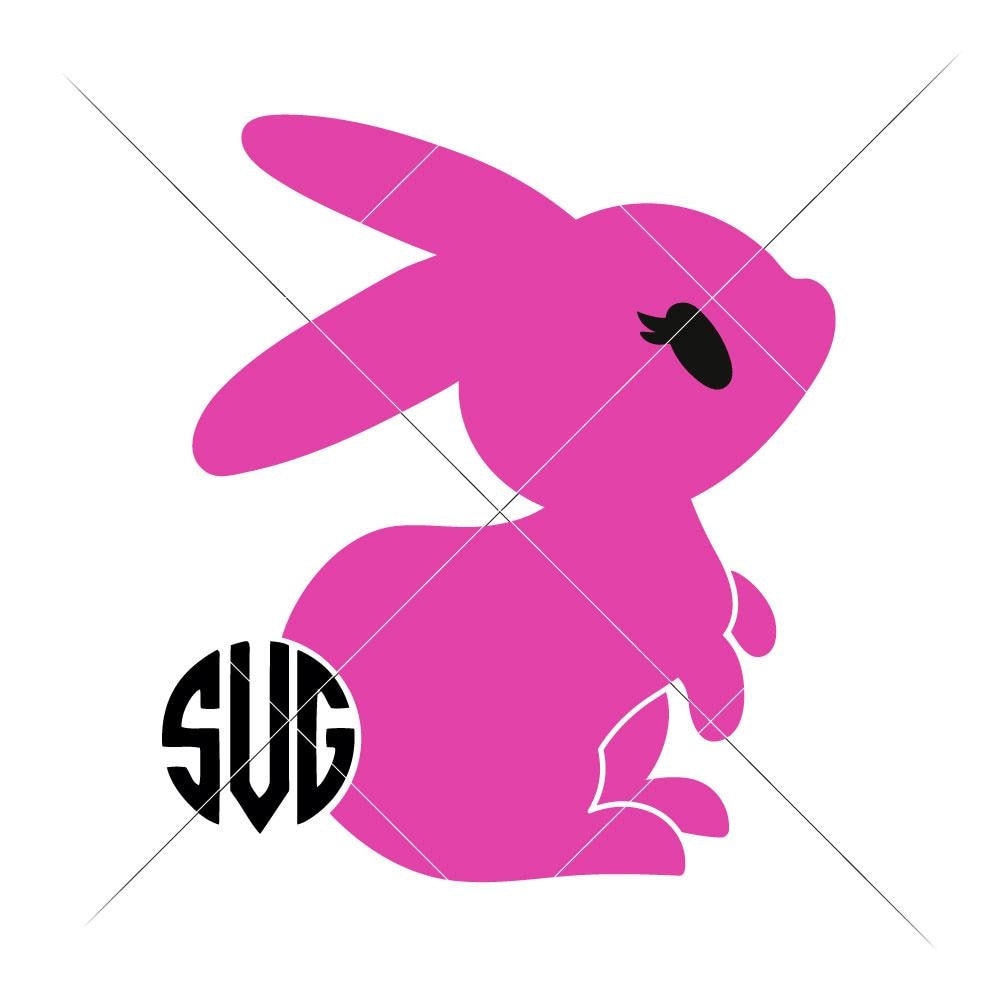 Download Bunny Girl With Monogram Tail Svg Png Dxf Eps Chameleon Cuttables Llc Chameleon Cuttables Llc