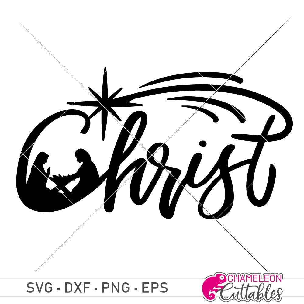 Download Christ with Nativity Scene svg png dxf eps | Chameleon ...