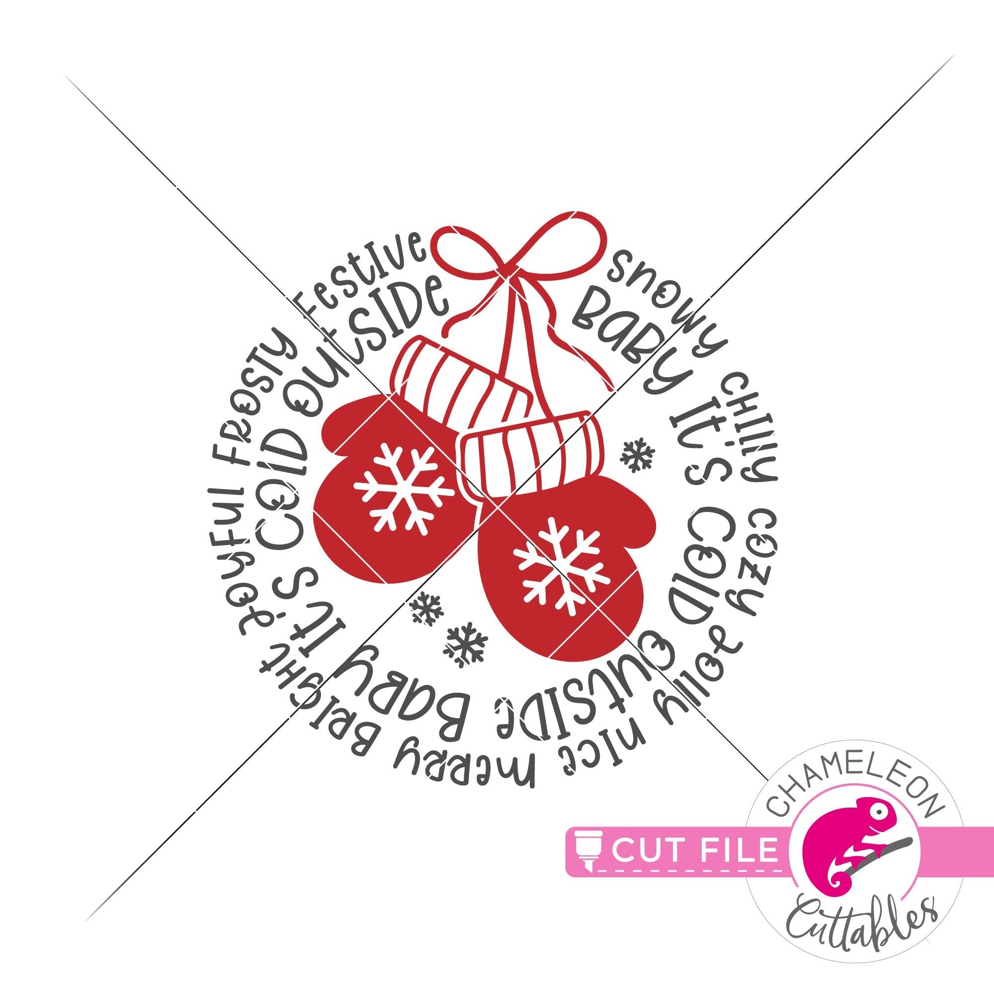 Download Christmas Mittens Word Art Circle Round Svg Png Dxf Eps Jpeg Chameleon Cuttables Llc Chameleon Cuttables Llc