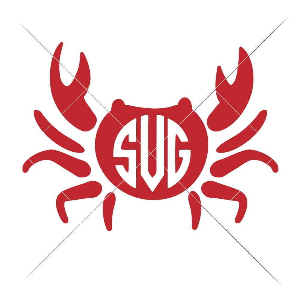 Download Crab For Monogram Svg Png Dxf Eps Chameleon Cuttables Llc Chameleon Cuttables Llc