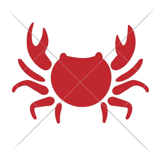 Download Crab for Monogram svg png dxf eps | Chameleon Cuttables LLC