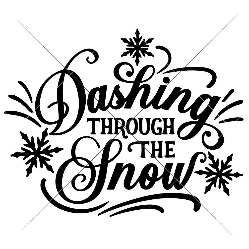 Download Dashing Through The Snow With Snowflakes Svg Png Dxf Eps Chameleon Cuttables Llc Chameleon Cuttables Llc