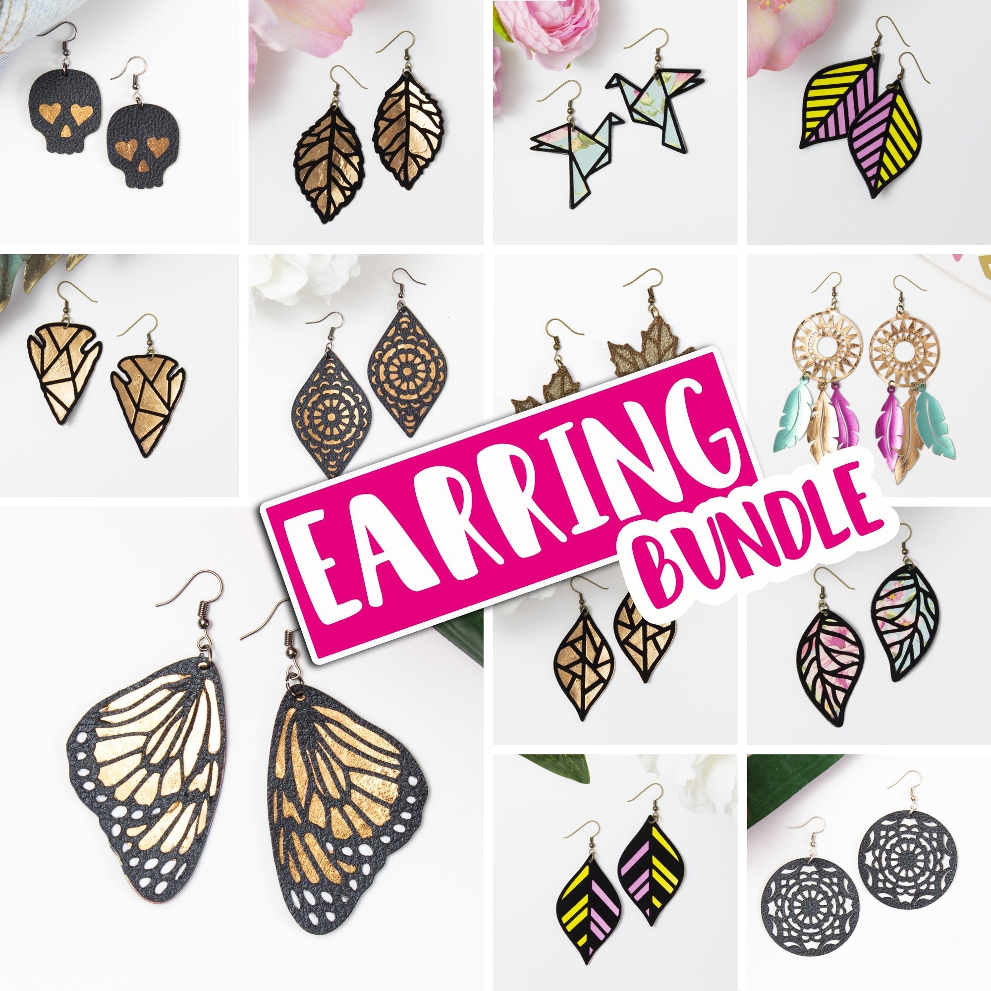 Download Earring Template Bundle Chameleon Cuttables Llc Chameleon Cuttables Llc