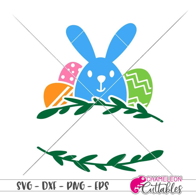 Download Easter bunny frame for name svg png dxf eps | Chameleon ...