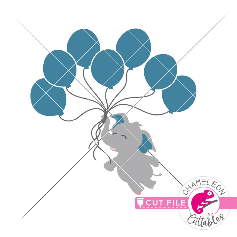Free Free 132 Baby Elephant With Balloon Svg SVG PNG EPS DXF File