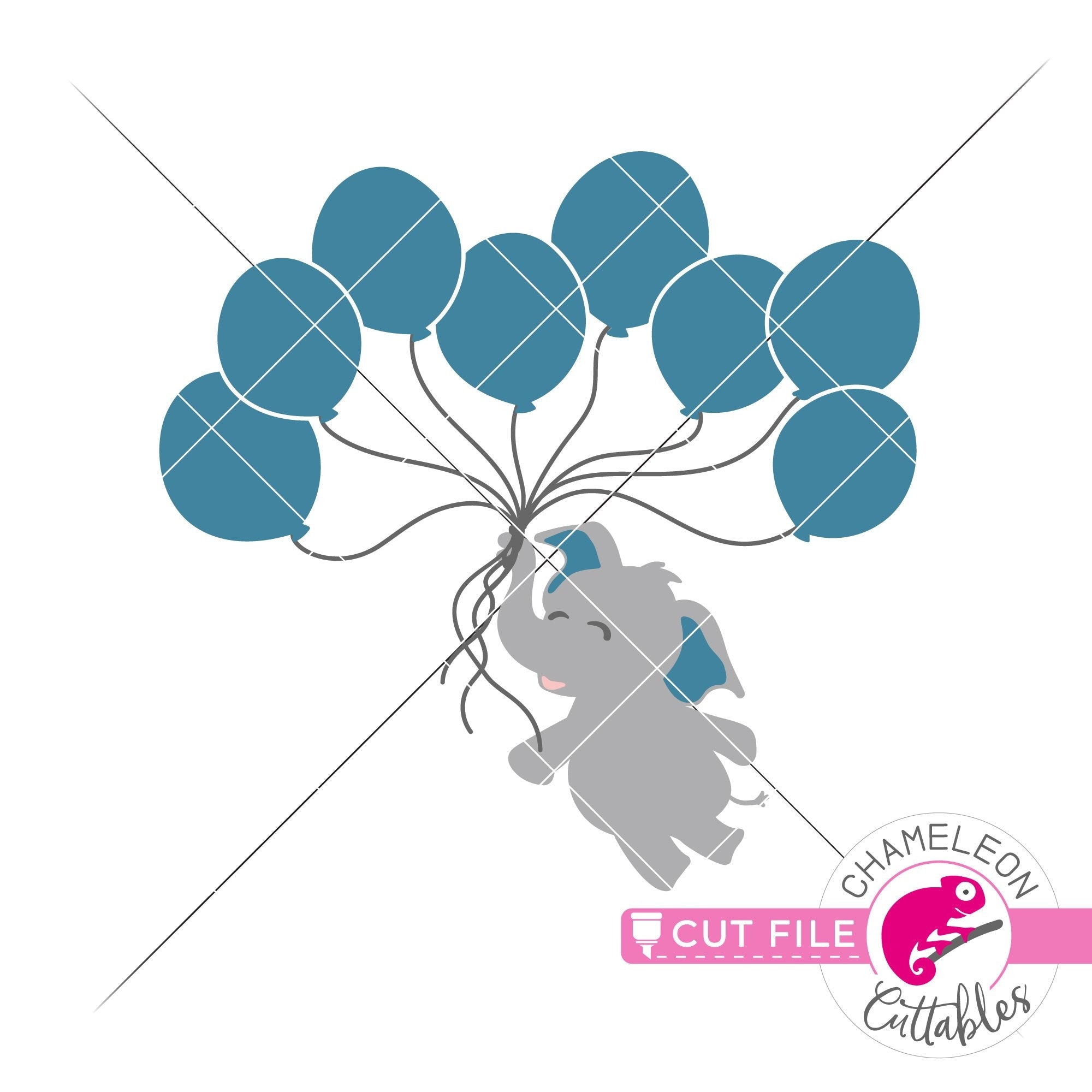 Free Free 175 Baby Elephant With Balloon Svg SVG PNG EPS DXF File