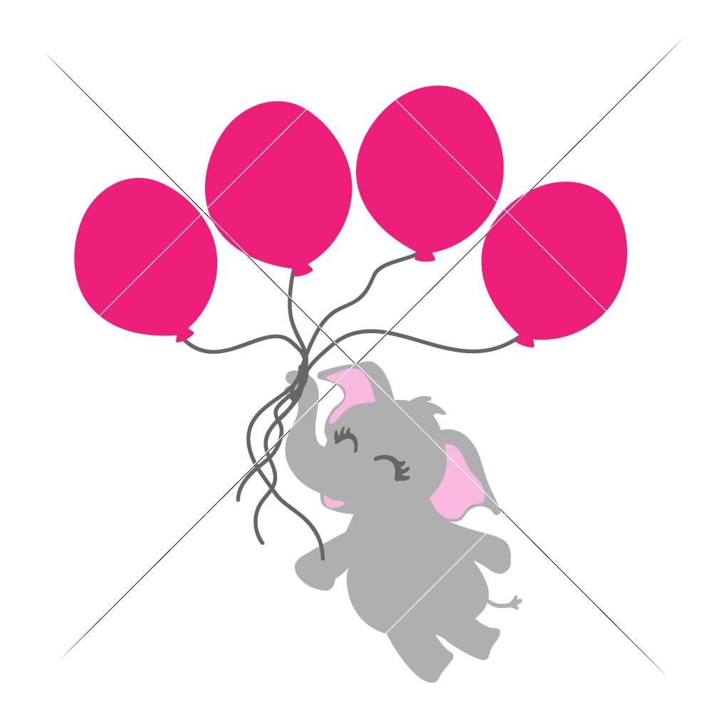 Free Free 295 Elephant With Balloon Svg SVG PNG EPS DXF File