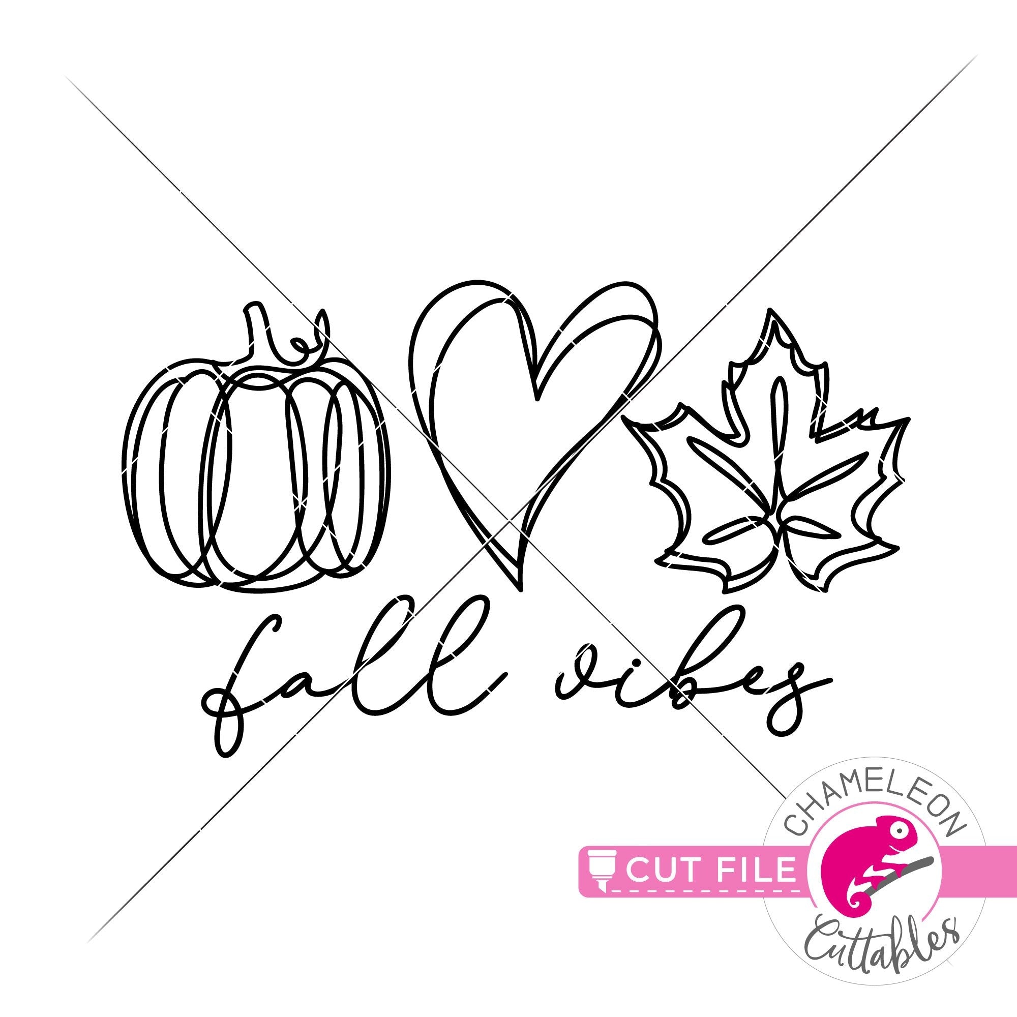 Download Fall Vibes Pumpkin Heart Leaf Sketch Line Art Svg Png Dxf Eps Jpeg Chameleon Cuttables Llc Chameleon Cuttables Llc