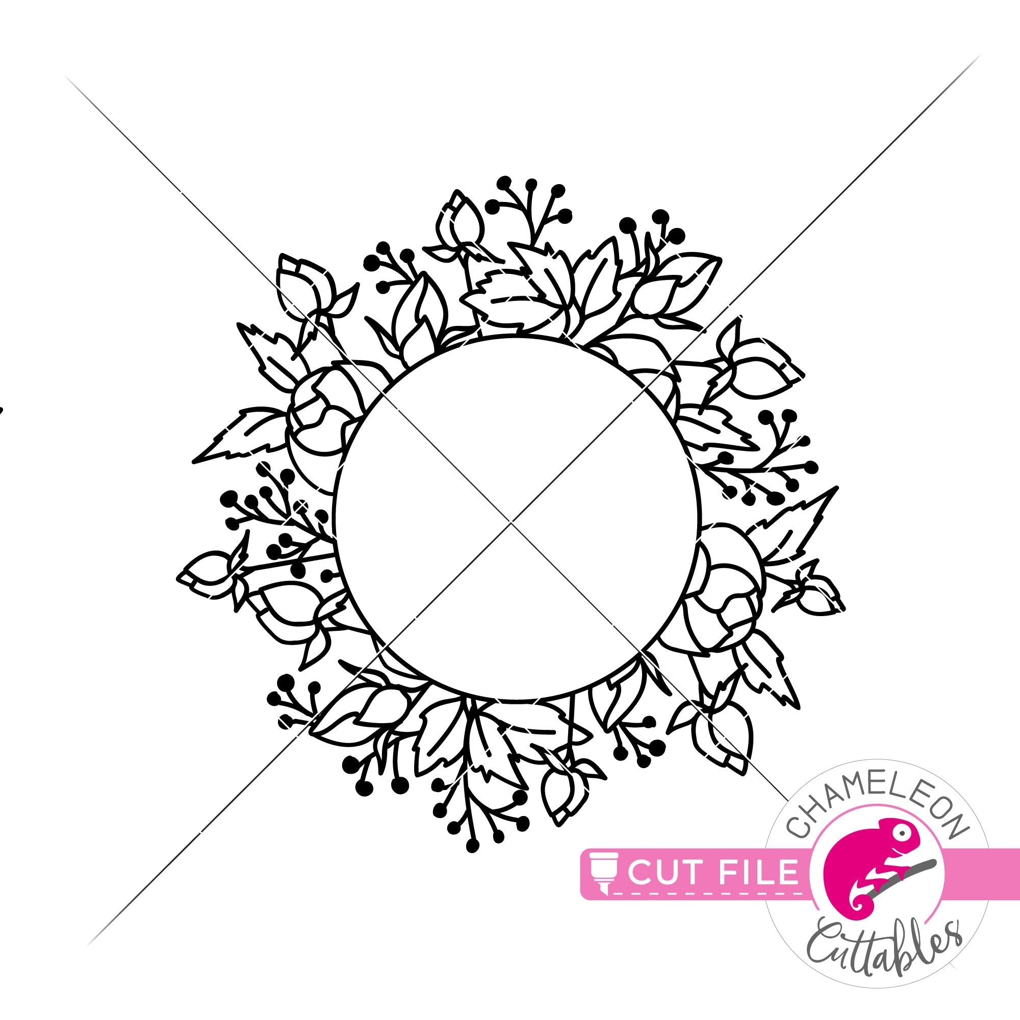 Free Free 139 Flower Monogram Frame Svg SVG PNG EPS DXF File