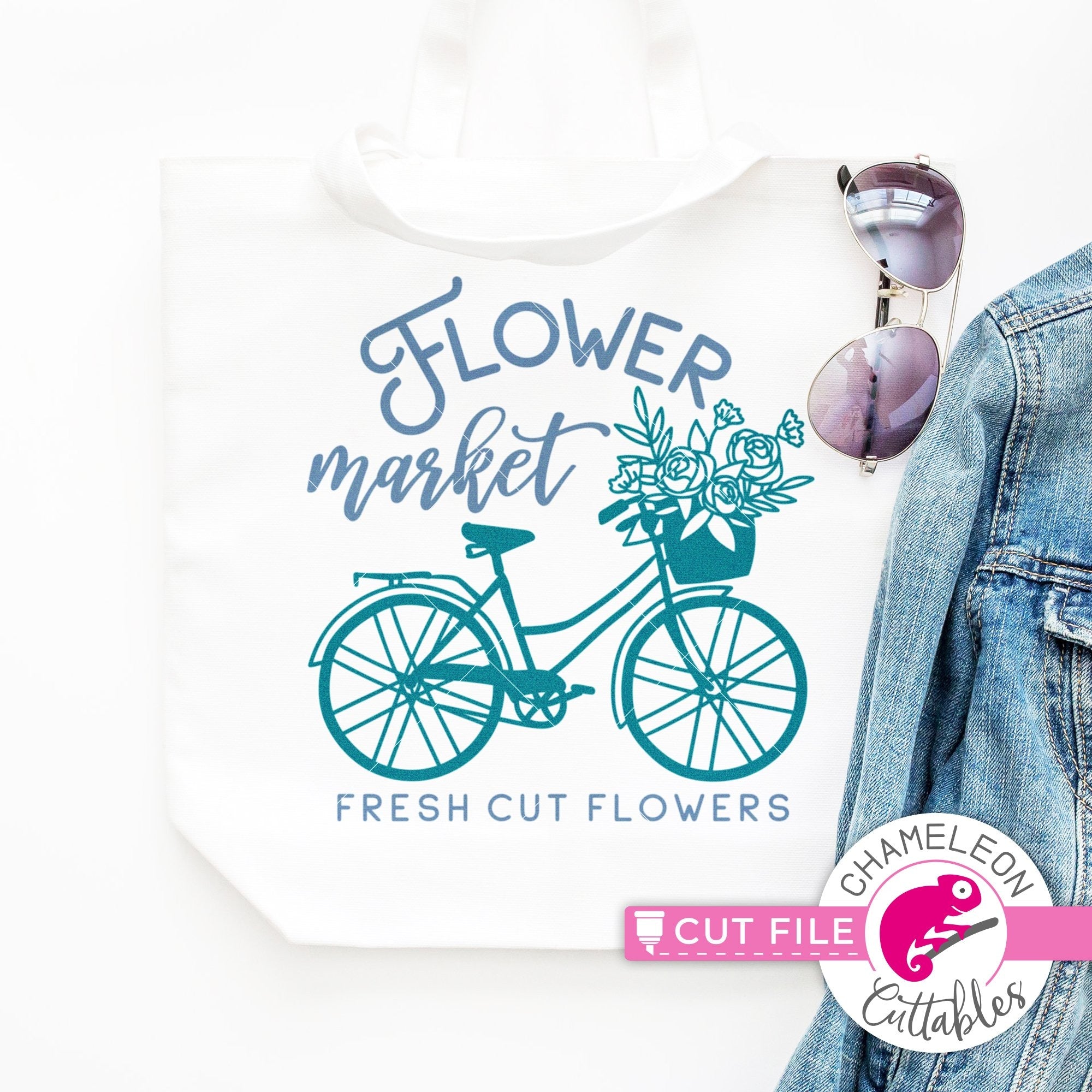 Download Flower Market Bicycle With Flowers Svg Png Dxf Eps Jpeg Chameleon Cuttables Llc Chameleon Cuttables Llc