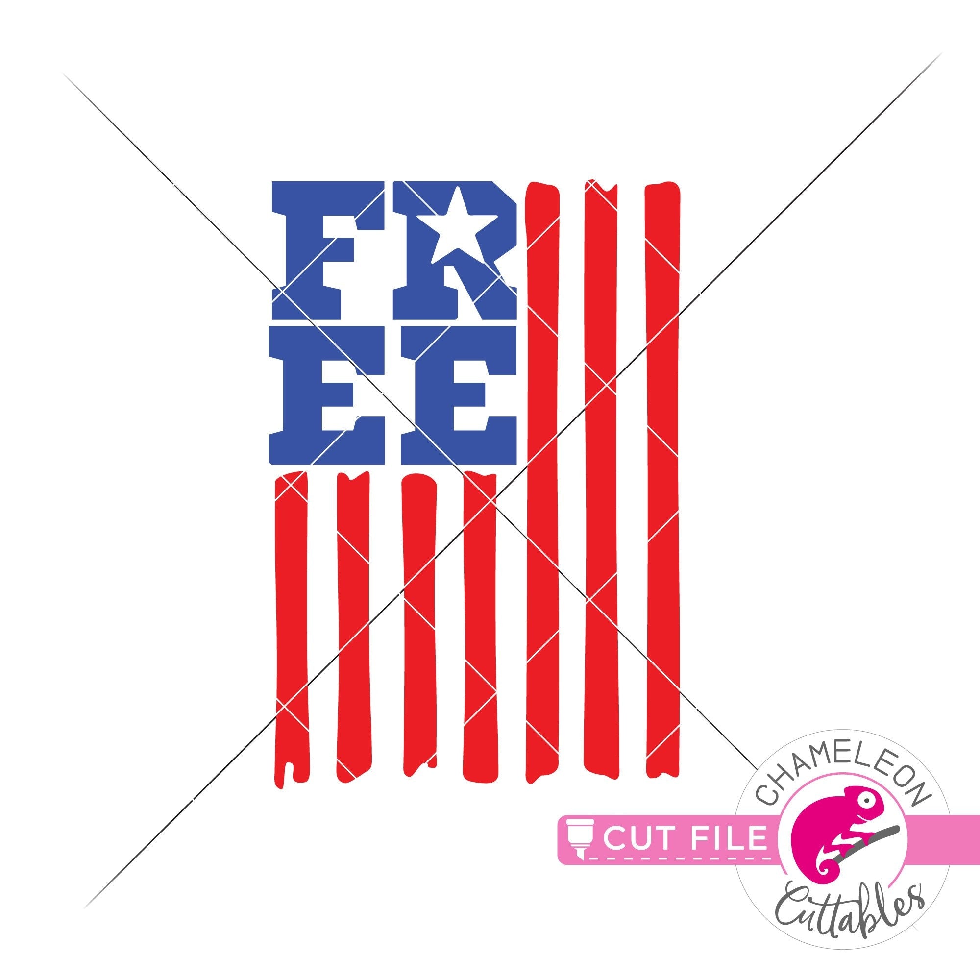 Free American Flag Patriotic 4th Of July Svg Png Dxf Eps Jpeg Chameleon Cuttables Llc