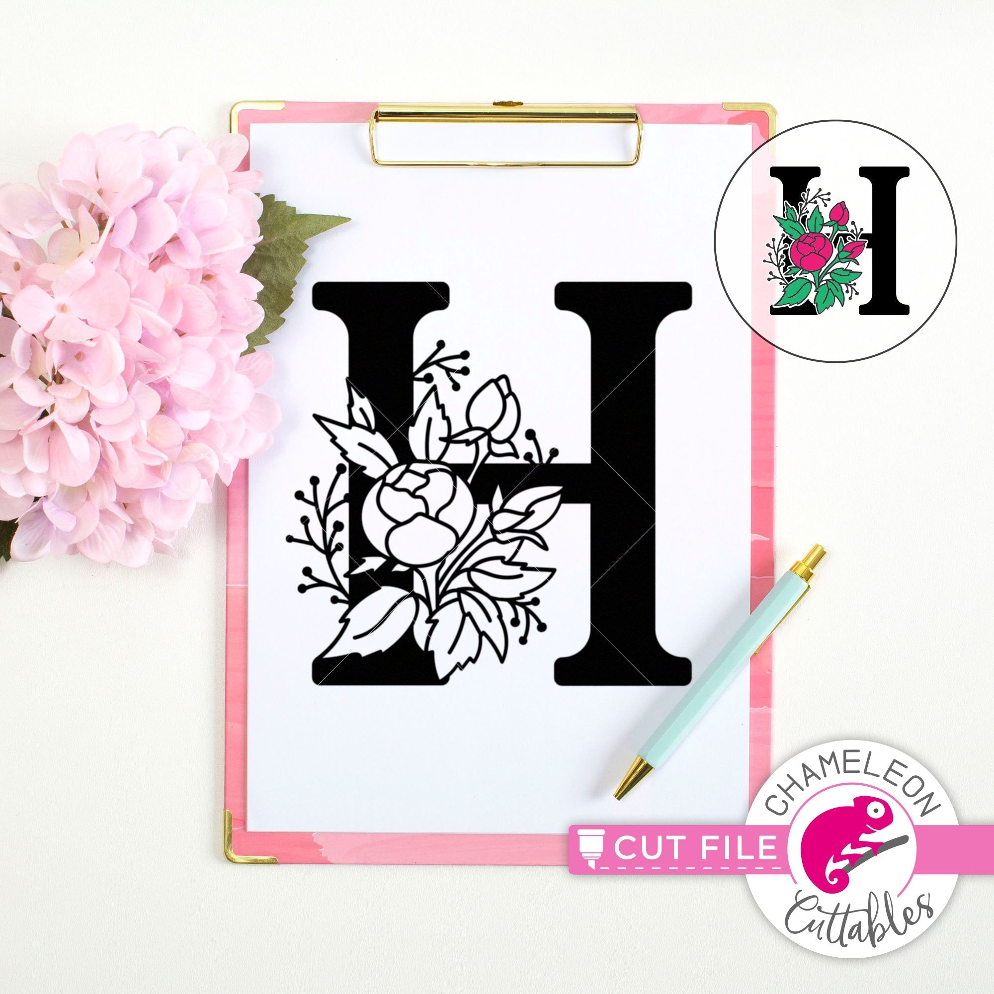 Free Free 105 Floral Monogram Letter Svg SVG PNG EPS DXF File