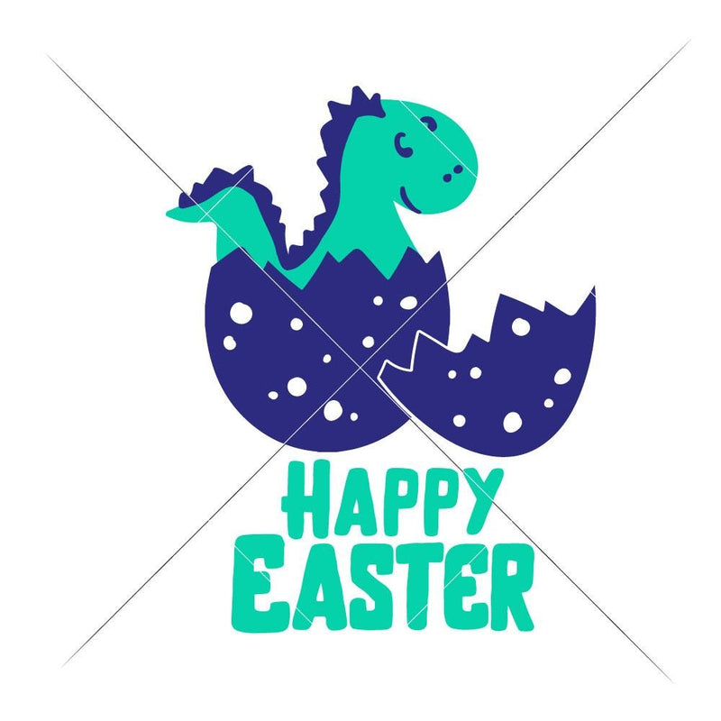 Happy Easter Dinosaur svg png dxf eps Chameleon Cuttables LLC
