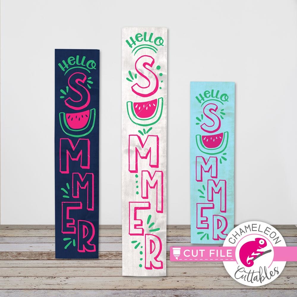 Download Free Hello Summer Svg Dxf Png Eps Hello Summer Watermelon Vertical SVG DXF Cut File