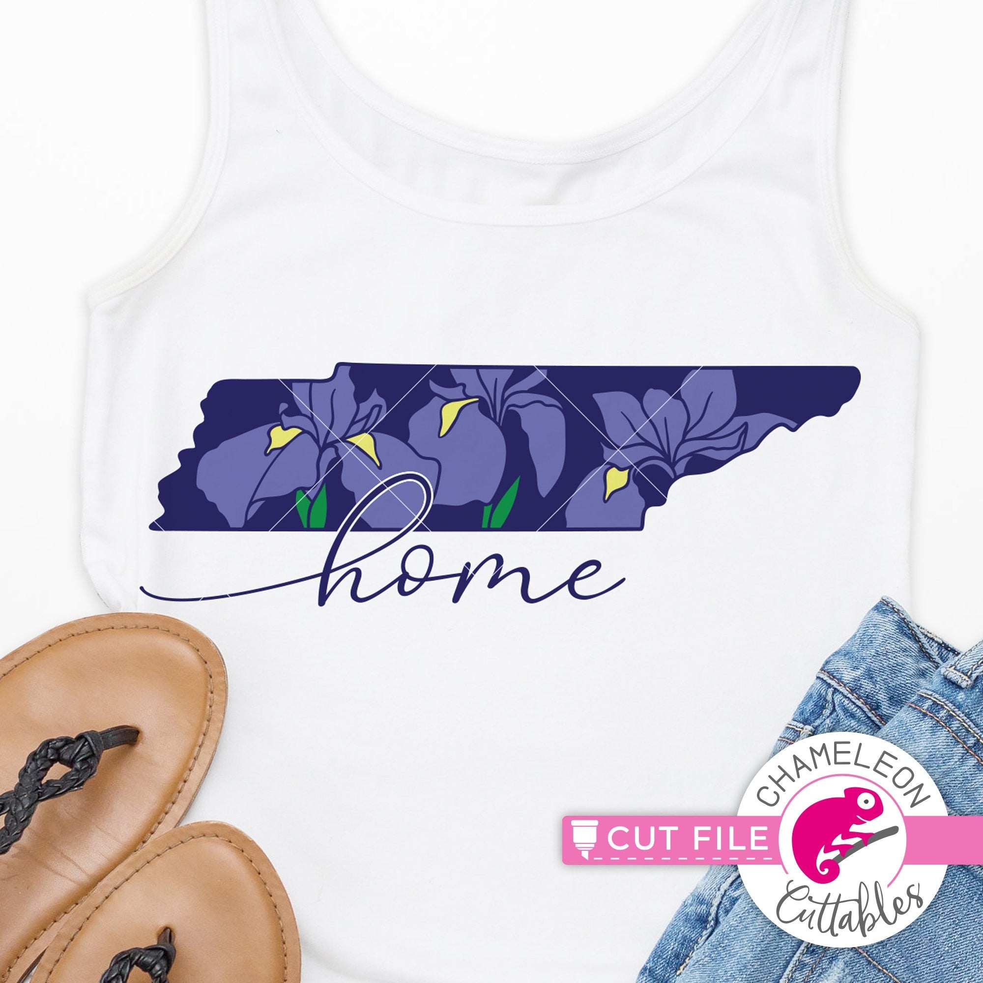 Download Home Tennessee State Flower Iris Layered Svg Png Dxf Eps Jpeg Chameleon Cuttables Llc Chameleon Cuttables Llc