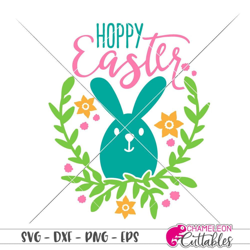 Download Hoppy Easter Floral Bunny Svg Png Dxf Eps Chameleon Cuttables Llc Chameleon Cuttables Llc