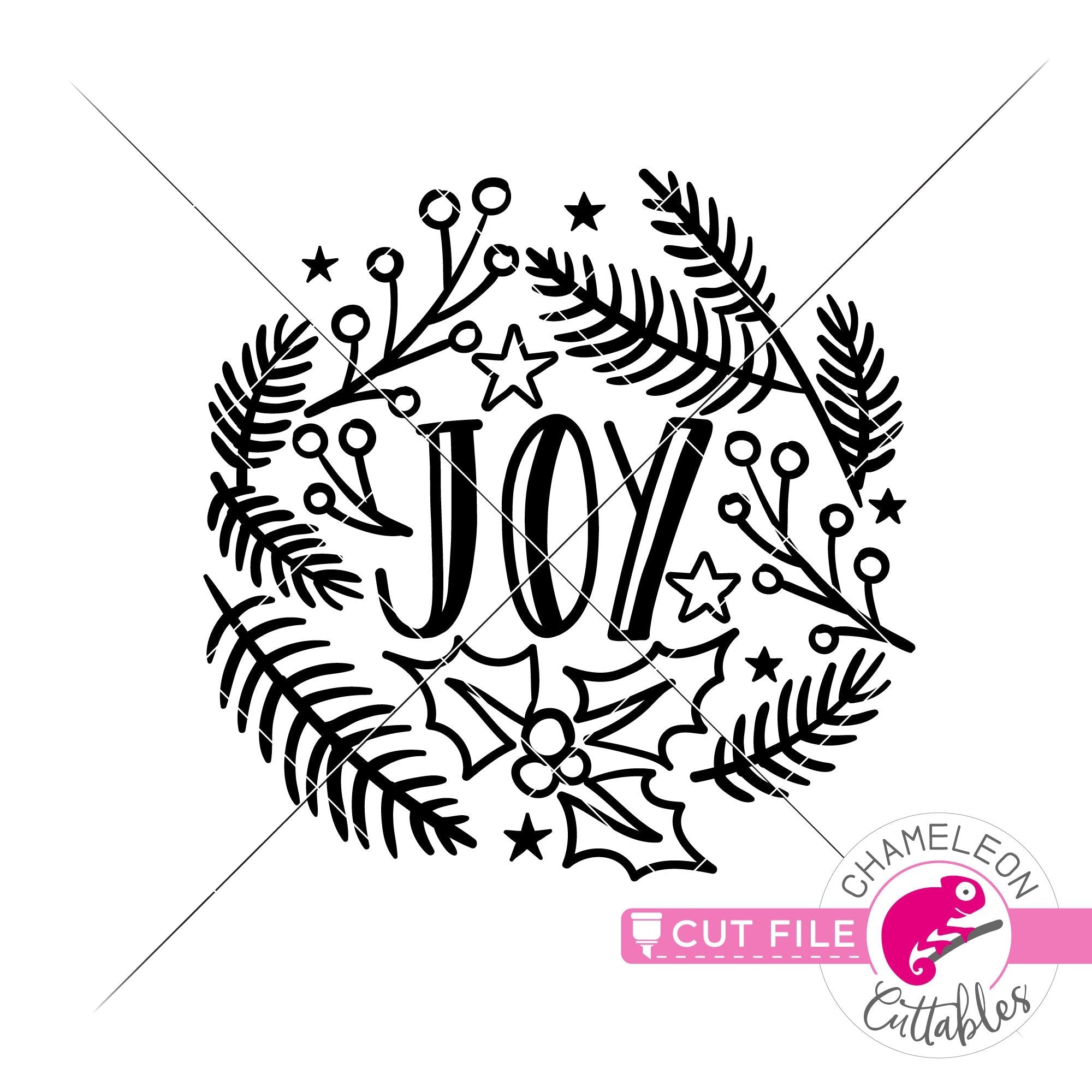 Download Joy Round Christmas Circle Svg Png Dxf Eps Jpeg Chameleon Cuttables Llc Chameleon Cuttables Llc