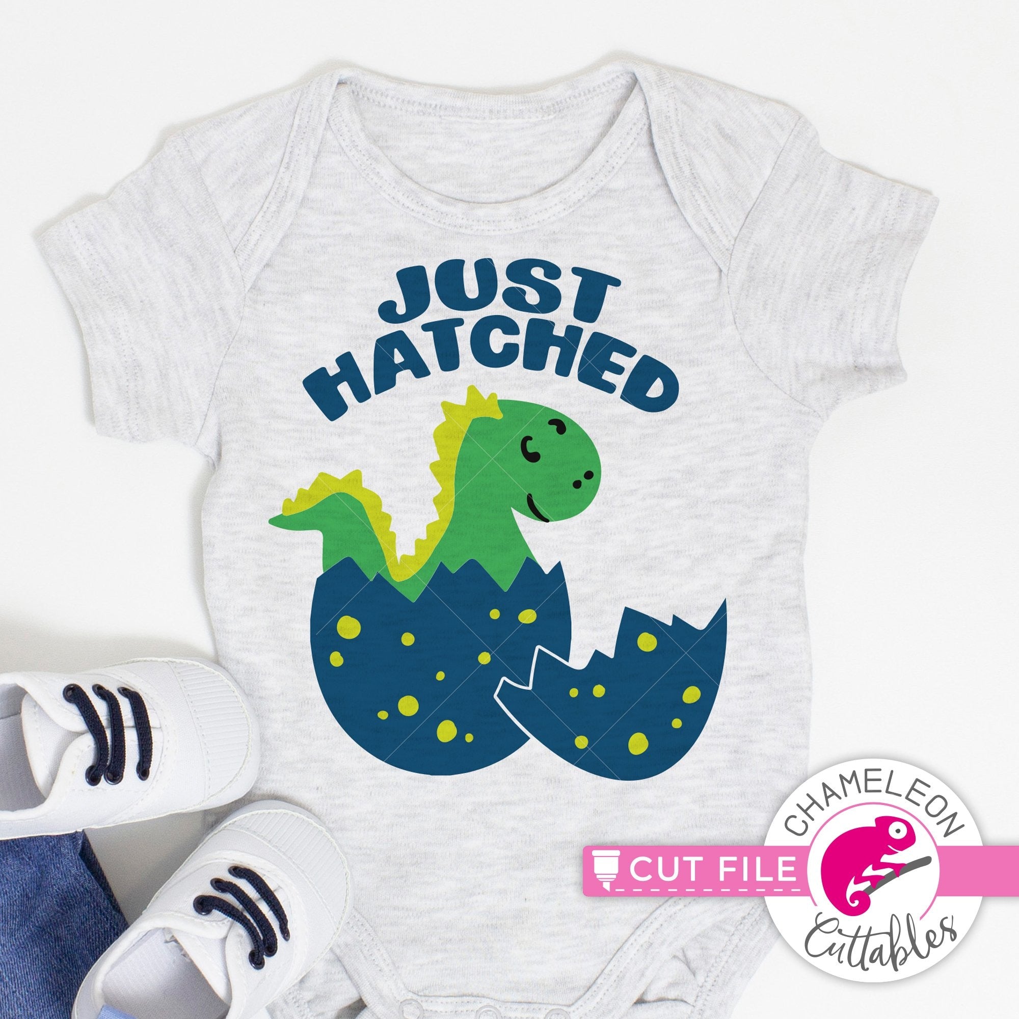 Just Hatched Baby Dinosaur In Egg Newborn Svg Png Dxf Eps Jpeg Chameleon Cuttables Llc Chameleon Cuttables Llc