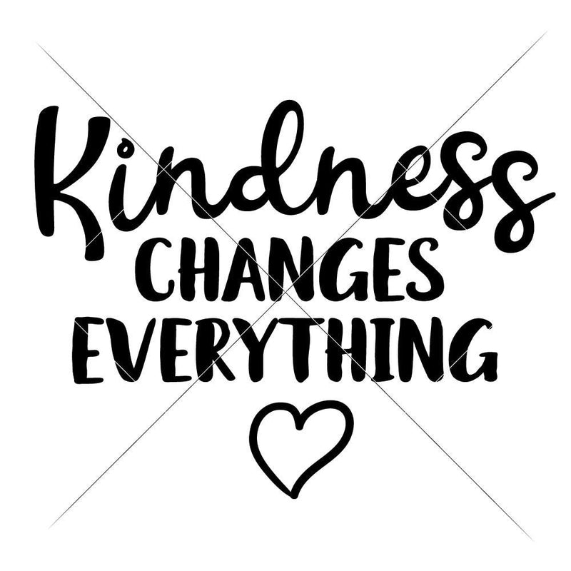 Kindness Changes Everything Svg Png Dxf Eps Chameleon Cuttables Llc