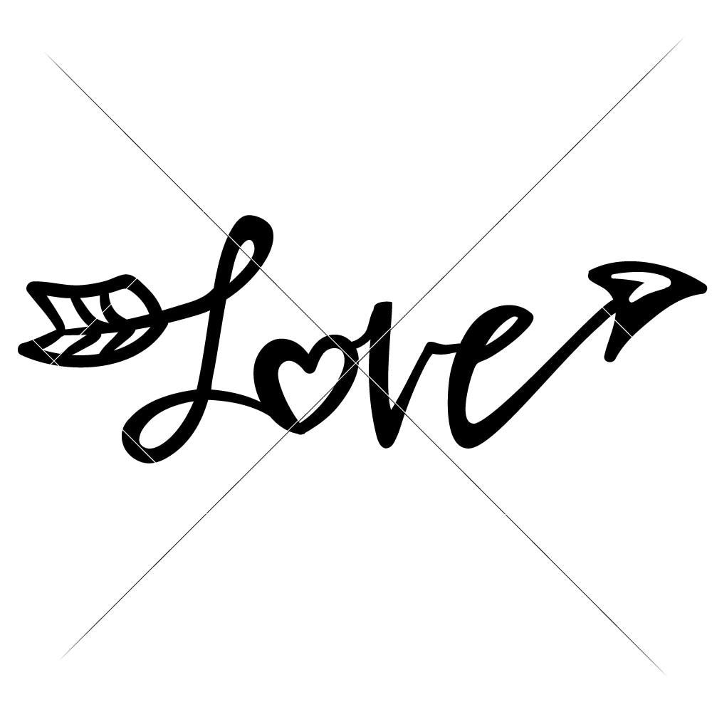 Download Love Arrow With Heart Svg Png Dxf Eps Chameleon Cuttables Llc Chameleon Cuttables Llc
