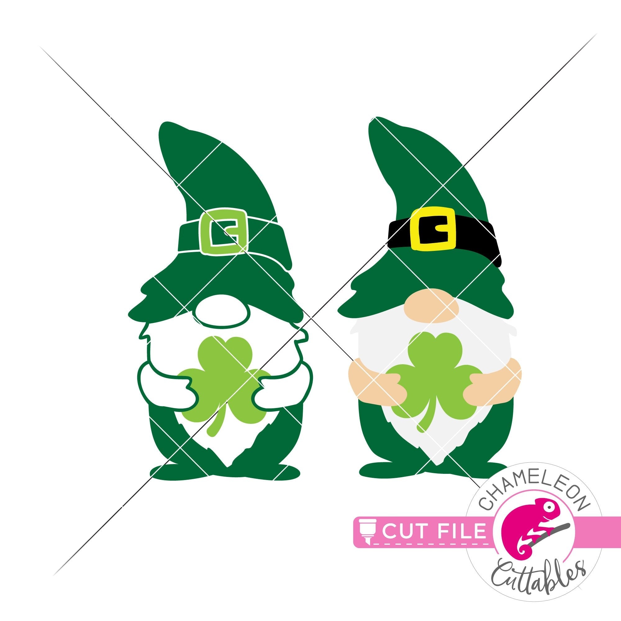 Download Lucky Gnomes St Patrick S Day Svg Png Dxf Eps Jpeg Chameleon Cuttables Llc Chameleon Cuttables Llc